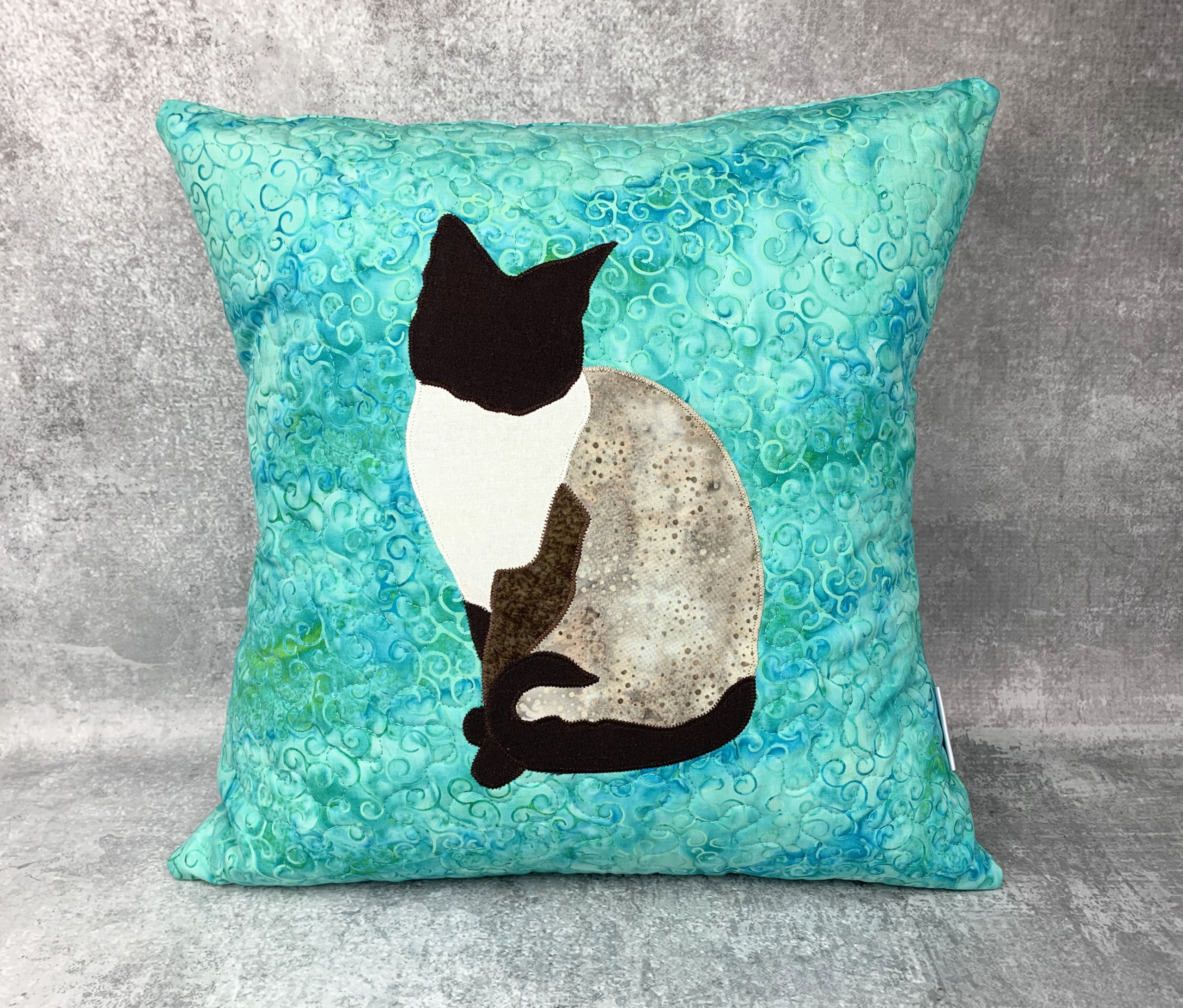 Purrfect Siamese Cat Kitty Funny Gift Black Throw Pillow Cats Gifts 16x16 Multicolor click to show more designs